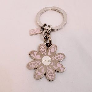 Coach flower keychain